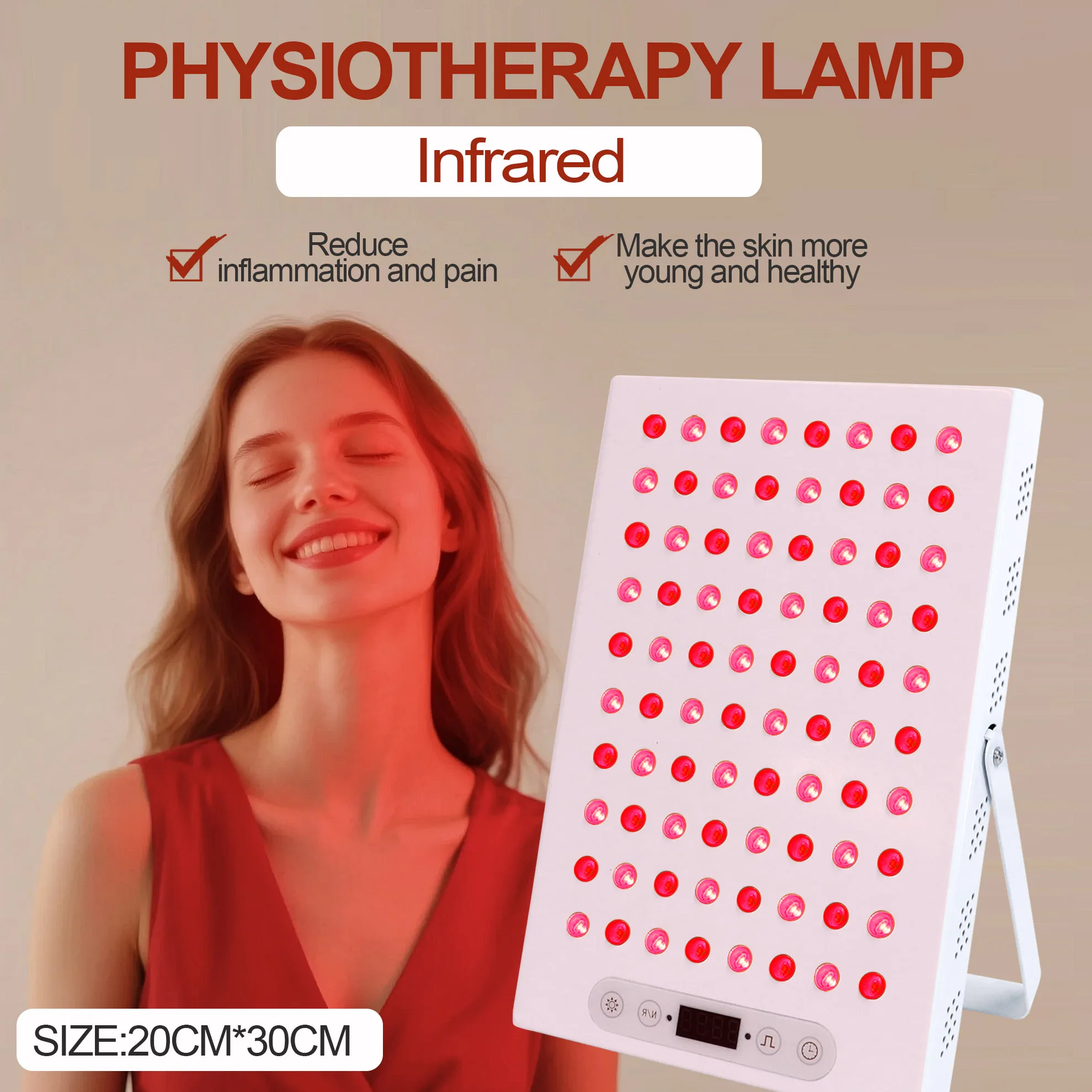 

Двухчиповая светодиодная панель для фототерапии красным светом: омоложение кожи лица, уход за кожей, снятие боли в теле, физиотерапия