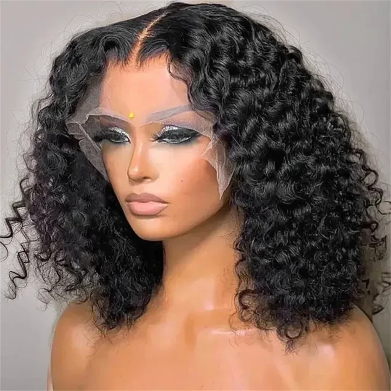 Luvin Deep Wave 13x6 Lace Frontal Bob Wig Pre Plucked 13x4 Human Hair Wigs Short 5x5 Bob Glueless Wig Ready To Wear For Women