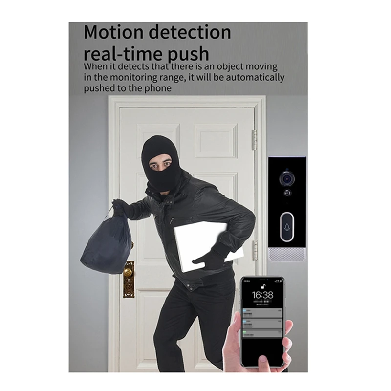 Tuya Smart Home Doorbell Camera Waterproof Wifi Video Intercom 1080P Outdoor Security Protection Two Way Audio UK PLUG B