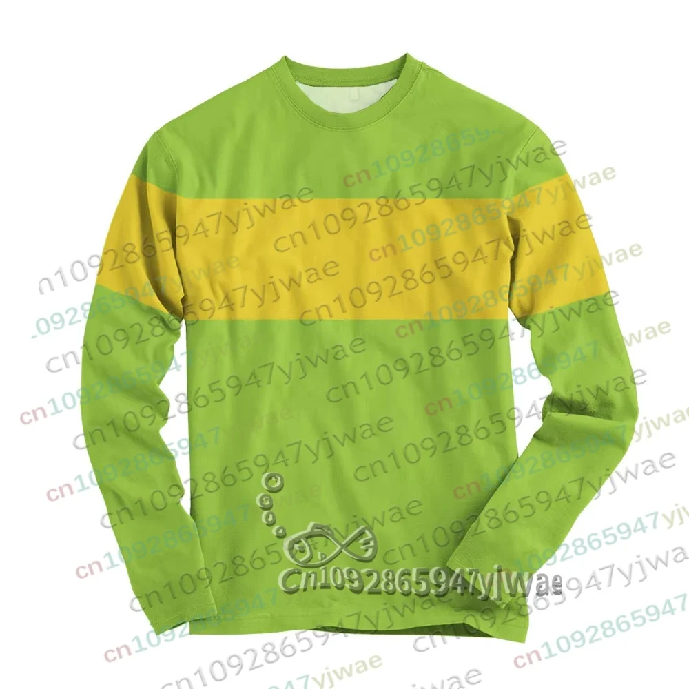 Undertale Deltarune Cosplay Rundhals-T-Shirt Langarm Lose Mode Unisex T-Shirts Lässige Paar-Sportbekleidung Herren Damen Kleidung – Detail 6