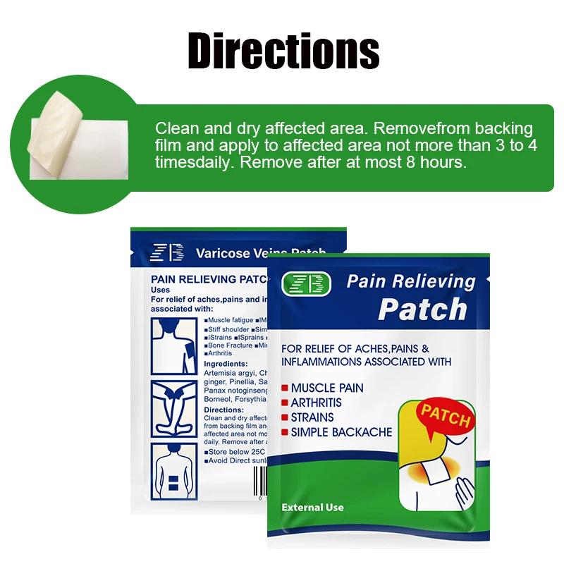 5Pcs/bag Pain Relief Patch For Joint Shoulder Rheumatism Neck Back Sticker Lumbar Spine Muscle Injur Plaster Body Painkiller