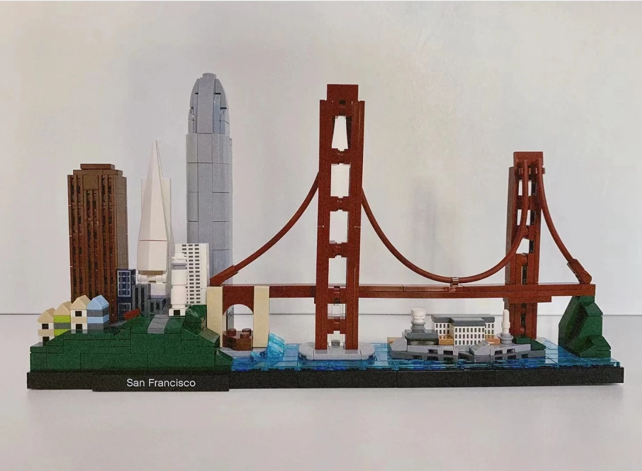 MOC DIY 21043 San Francisco City Building Block Model Suitable for Children\'s Toys Christmas Gifts