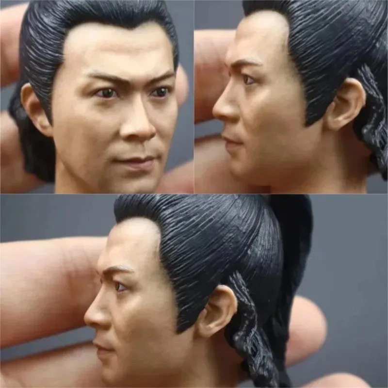 

1/6 Scale Chinese Ancient Guo Jing Head Carving Song Dynasty Male Solider Head Played for 12in Action Figure Toy
