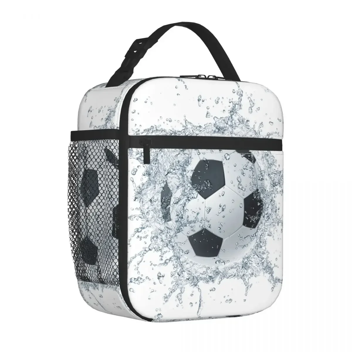 

Soccer Football Ball Insulated Lunch Bags Sports Meal Container Thermal Bag Tote Lunch Box College Outdoor Food Storage Bags