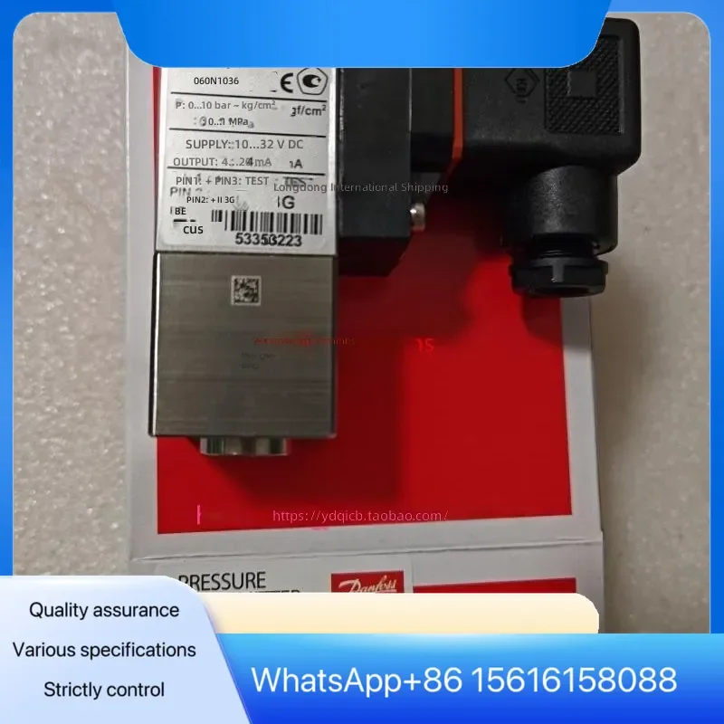 Danfoss MBS5100 Pressure Transmitter 0-10BAR 4-20mA Sensor 060N1036 Industrial Process Control Gauge 2011-1DB04