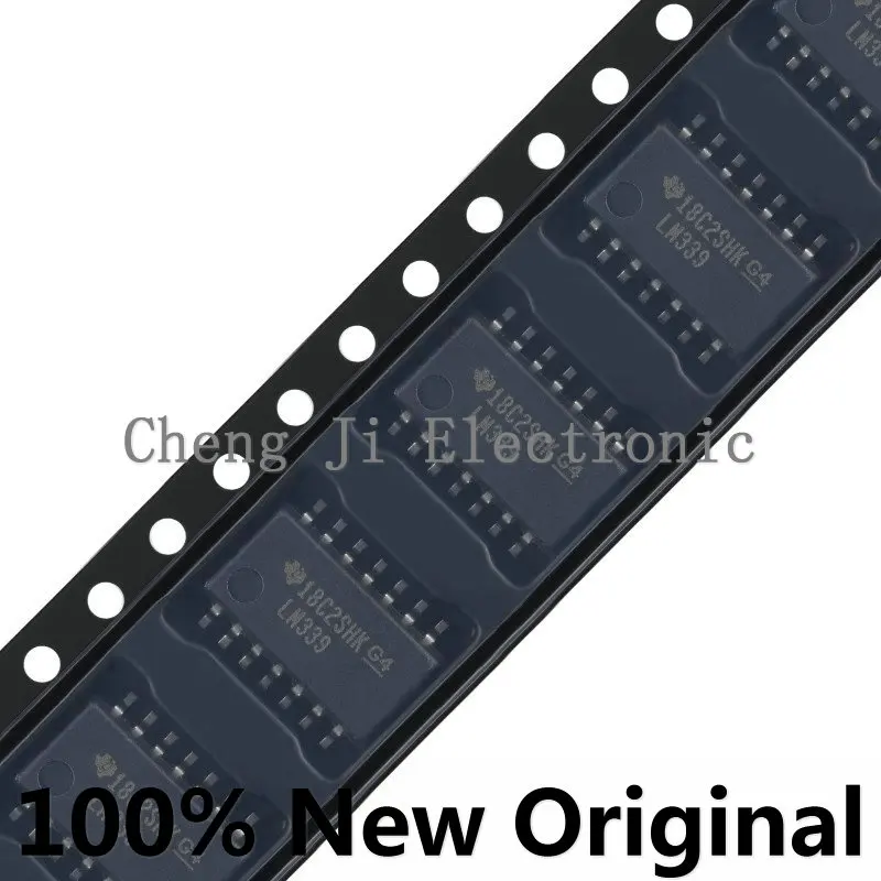 10PCS/LOT LM324NSR、LM339NSR、SOIC-14、Four channel differential comparator chip