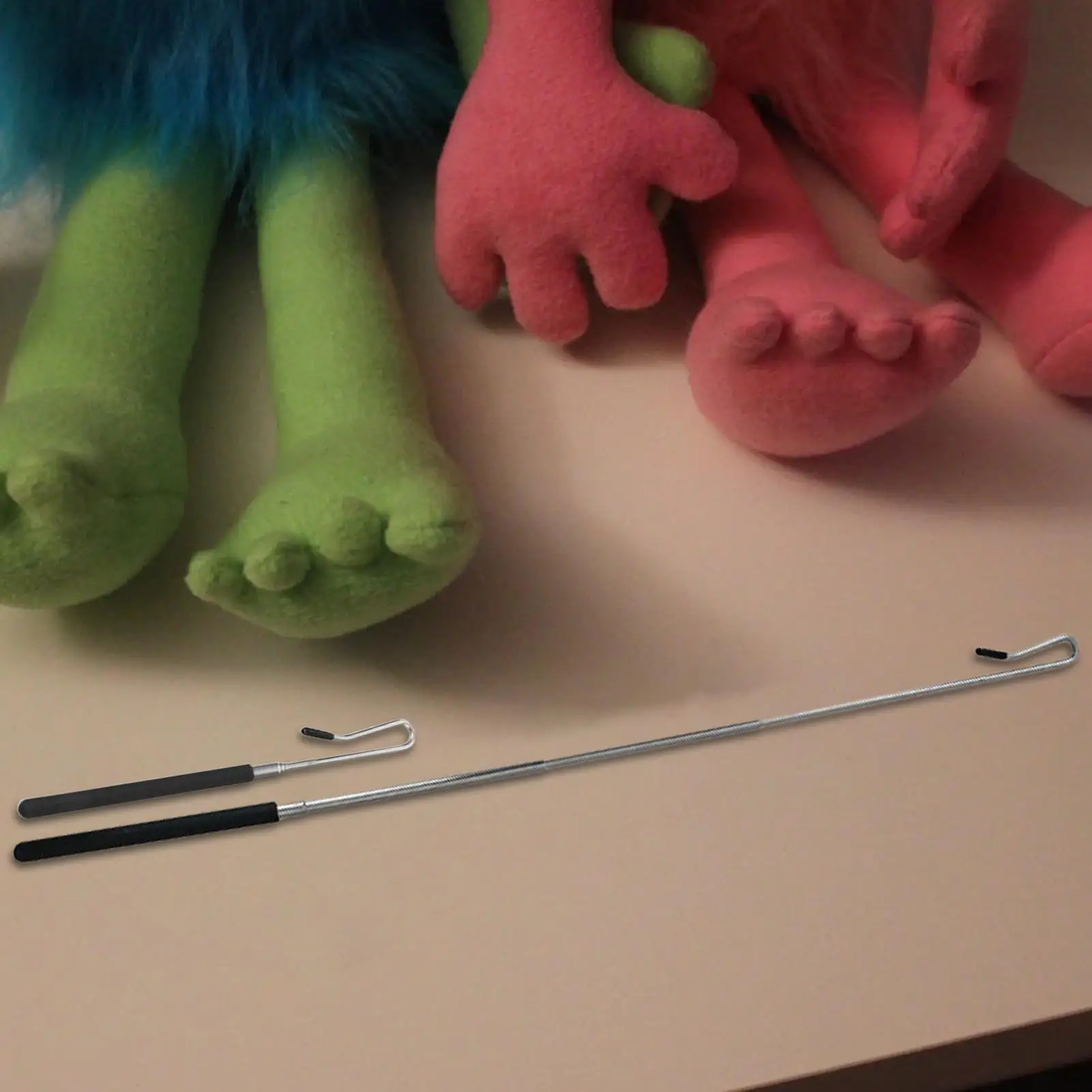 Puppet Control Stick Telescoping Puppet Hand Rod Doll Full Body Handling Accessories Flexible Metal Tool For Home Classroom