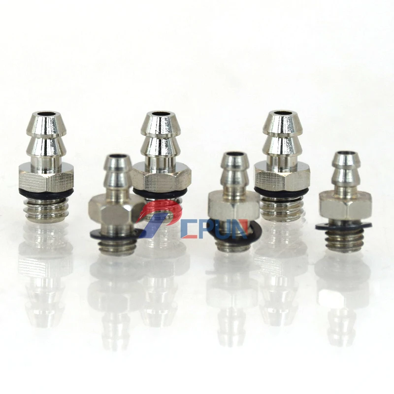 Free shipping 10pcs 5.5mm/3.5mm/1.5mm Miniature pagoda direct head To  Male Mini Barb Fitting quick connect pneumatic fittinng