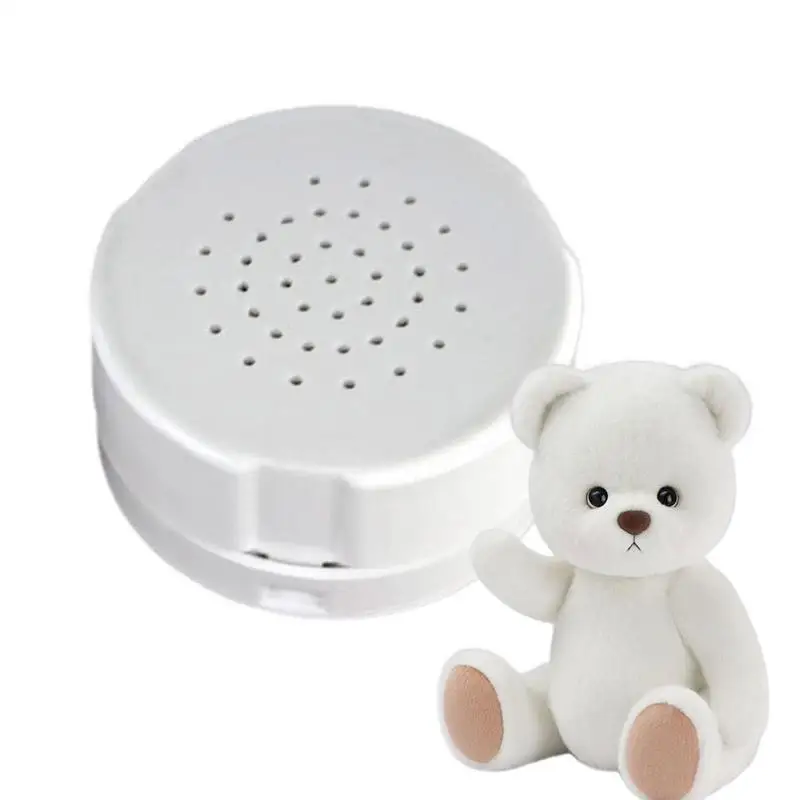 

60 Seconds Stuffed Bear Voice Box Voice Recorder Device DIY Custom Message for Stuffed Animal Plush Toy Baby Dolls Accessories