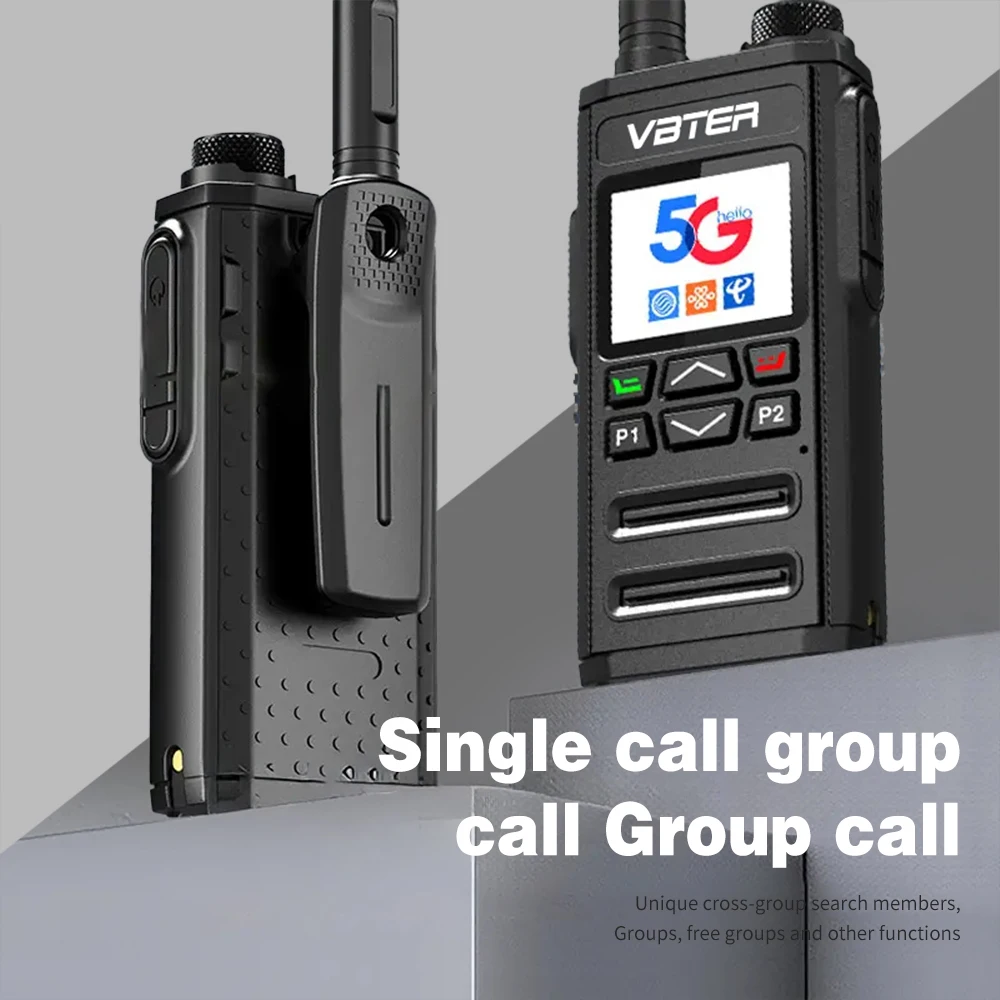 VBTER PPTcalls 5G Портативная портативная рация DMR Тип GPS WiFi LTE Сеть Long Ran 5000 км Совместимые глобальные SIM-карты GSM