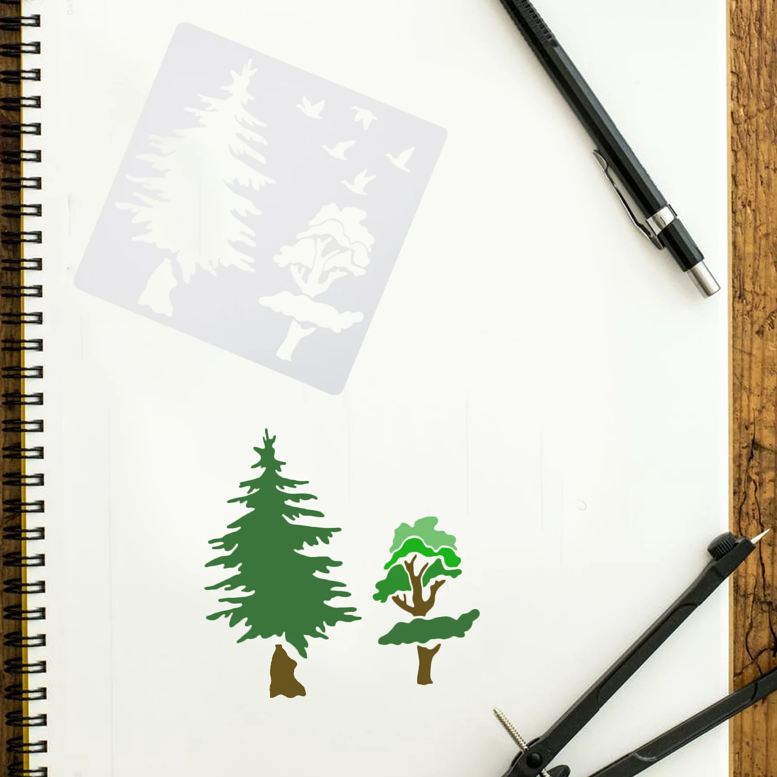 

20Pcs Stencils for Drawing Animal Painting Molds Reusable Plastic Craft Tool for DIY Decoration Stencils Craft Stencil