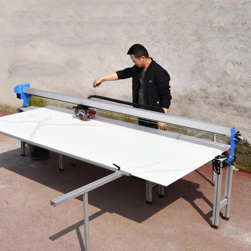 2300W Automatic Ceramic Tile Cutter Push knife infrared Laser Edging Chamfering Parquet Slotting Device 1250MM-1850MM