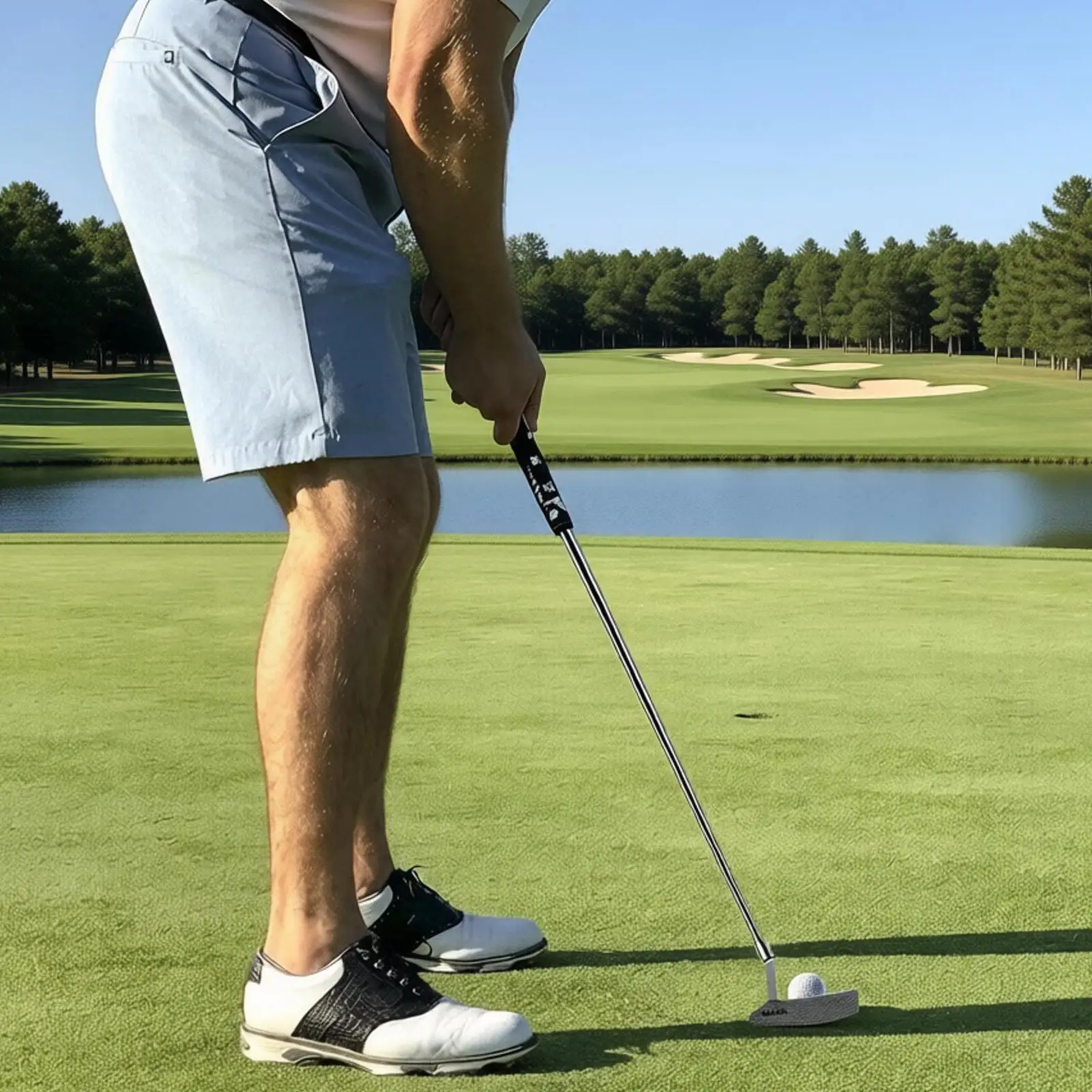 

Клюшка для гольфа с удобной рукояткой и стабильным выравниванием для мужчин, набор для гольфа, тренировочный комплект для игры в гольф