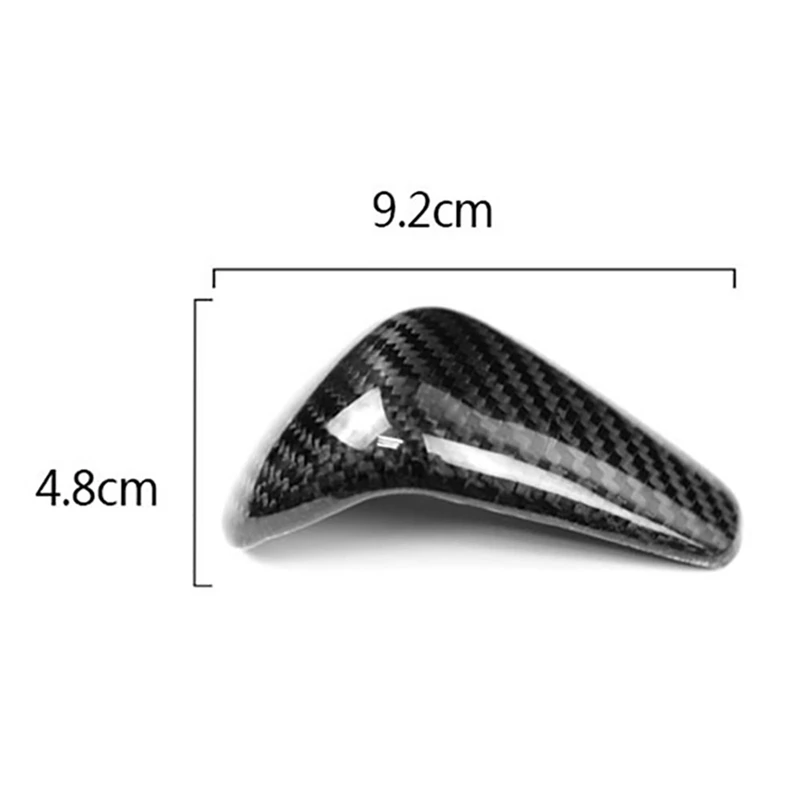 Car Interior Gear Shift Head Knob Cover For Audi A6 C7 A7 4G8 ABS Carbon Fiber Texture Sticker Decoration Auto Accessories