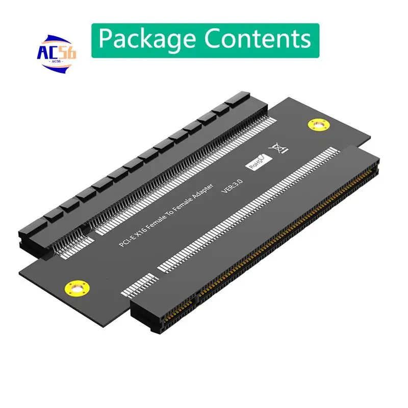 

AC56-PCI-E X16 Female To Female Adapter Connector PCI Express 3.0 16X To 16X Extender Riser Converter PCB Board Design