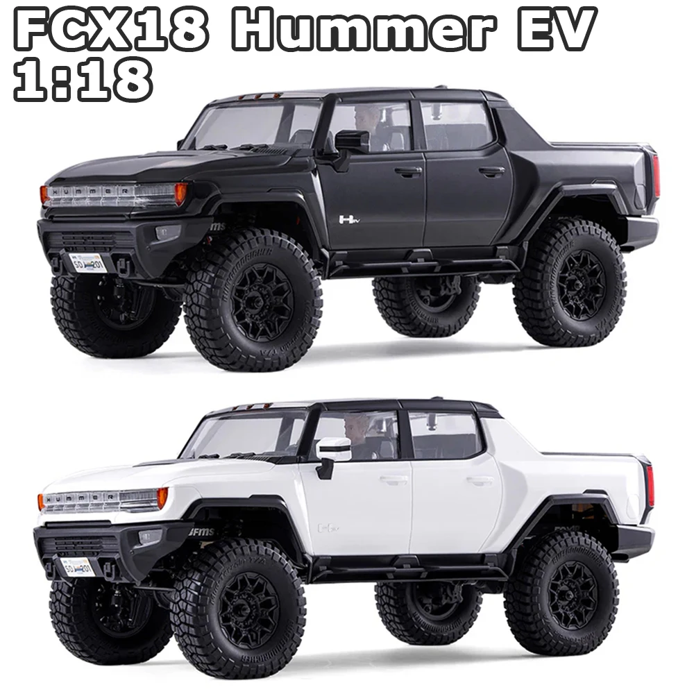 

1:18 FCX18 Hummer EV Pickup Truck RTR for FMS Electric Climbing Off Road Vehicle RC Car New Energy Off-Road Pickup Alloy Toys