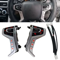 Interruptor de Control de crucero, botón de Audio Multimedia para volante para Mitsubishi PAJERO SPORT 2015-2022 Outlander Delica L200