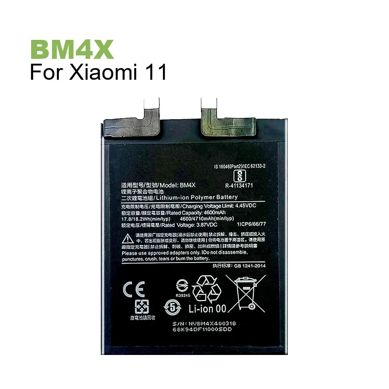 Battery For Xiaomi 11T 5G Mix 4 11 12T 10T 12 12X 13 Pro For Redmi K50 Ultra BM58 BM4X BM5J BM59 BM53 BP46 BM55 BP4D BM55 BP4D