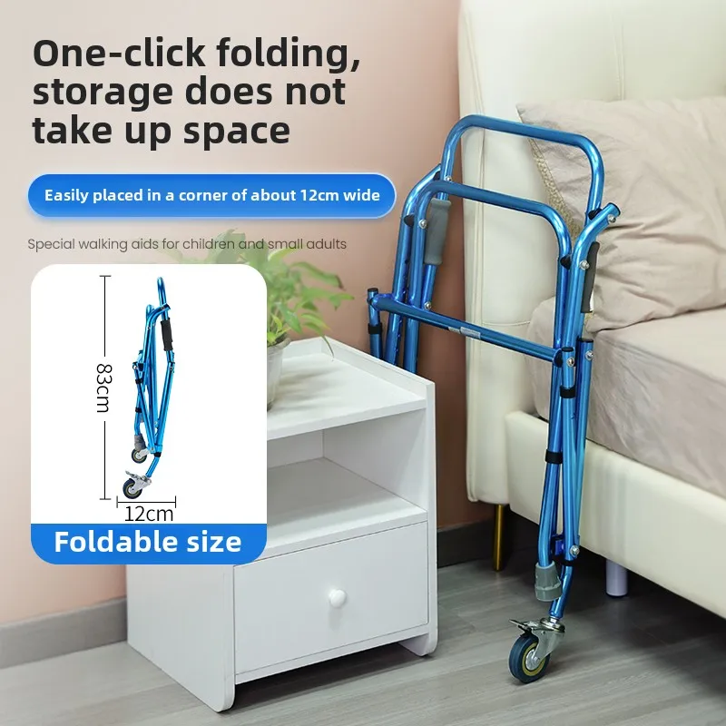 Foldable Four-Wheeled Walker for Children