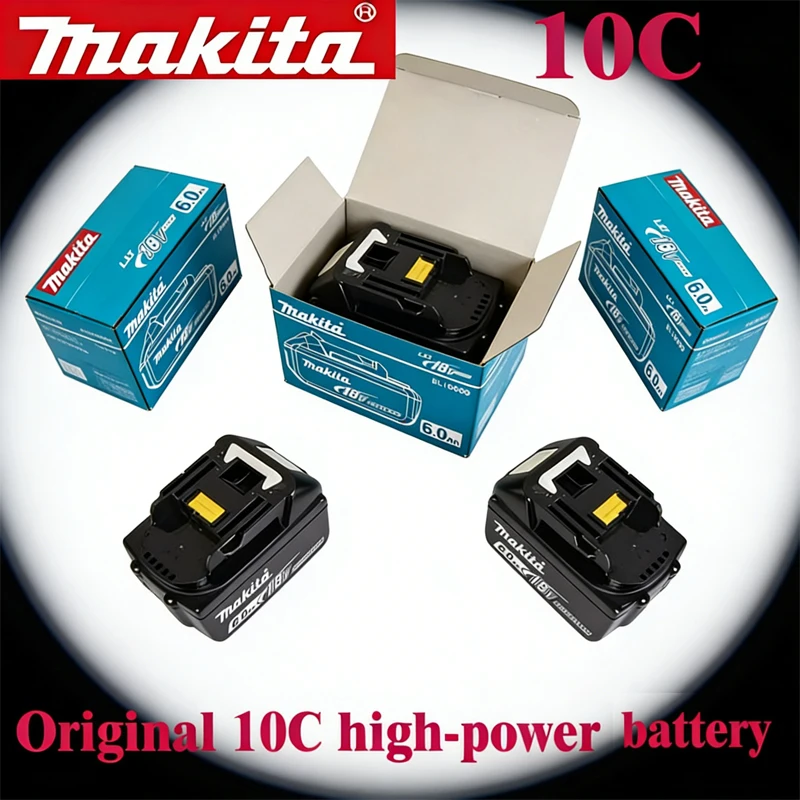 

2026 New 100% Genuine 18V Makita 6Ah Makita Battery BL1840 BL1830B BL1850B BL1850 BL1860 BL1815 Replacement Lithium Battery