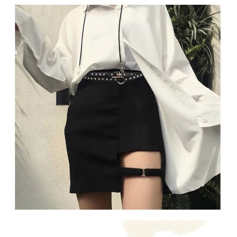 ANYONGZU Women Belt Fashion Punk Black Super Long Two Around Rivet Thin With Jeans Trousers Skirt 190CM 200CM waist band