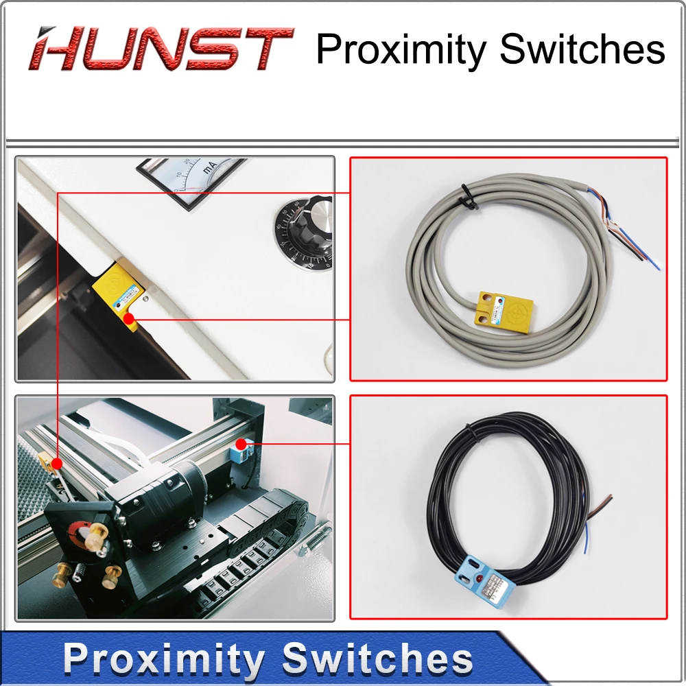 Imagem -06 - Hunst Sensor de Proximidade Indutiva Faça Você Mesmo Peças Cnc Laser Endstops Interruptor de Limite Npn Toque Interruptor