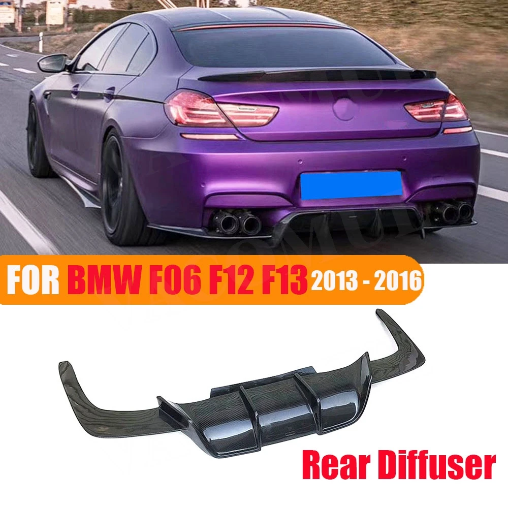 

VACOMUL Rear Bumper Lip Diffuser Spoiler for BMW F06 F12 F13 M6 M Tech M Sport 2013 - 2016 Bumper Guard 3Pcs/set Carbon Fiber