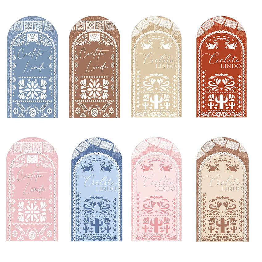 Mehofond مخصص 2-الجانب المكسيكي Cielito Lindo حفلة عيد ميلاد استحمام الطفل يغطي كيارا قوس خلفية ديكور خلفية