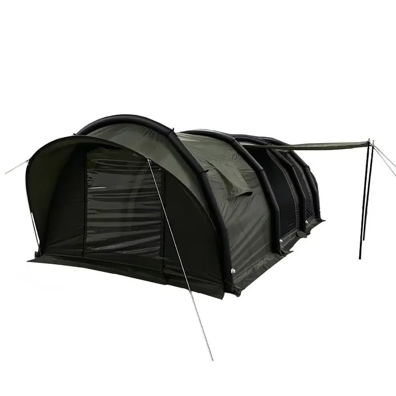 Factory Direct Sales Oxford Double Layer Large Space Exposed Inflatable Tunnel Tent Camping All-in-one Convenient Portable