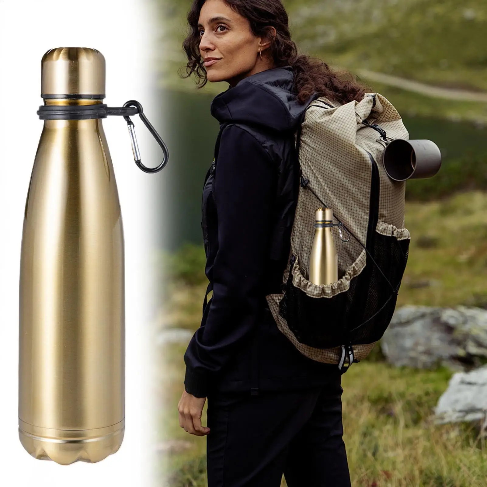 

Water Bottle Stainless Steel Cup with Hiding Storage Insulated Stainless Steel Water Bottle with Hiding Compartment for School
