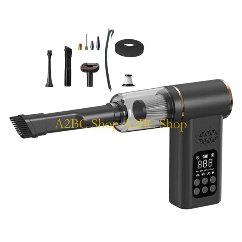 A2BC Purpose Car Vacuum and Tire with Digital Display Cordless Portable for Accurate Inflation and Cleaning