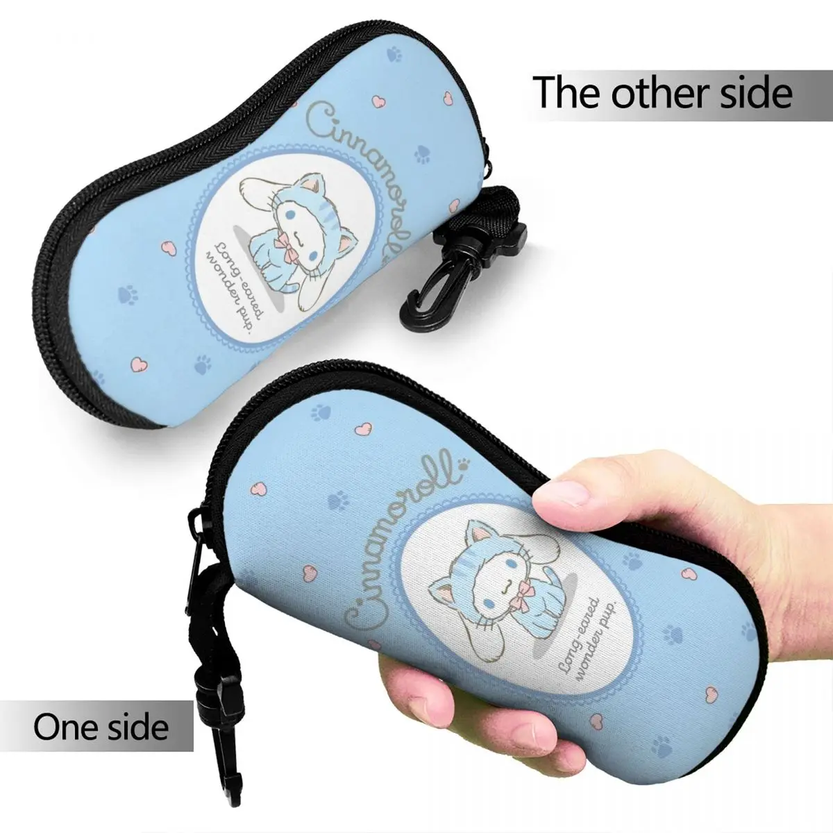 Sanrio Cinnamoroll Cute Cartoon Glasses Case Lightweight Accessories Sunglasses Protector Ins Eye Contacts Case