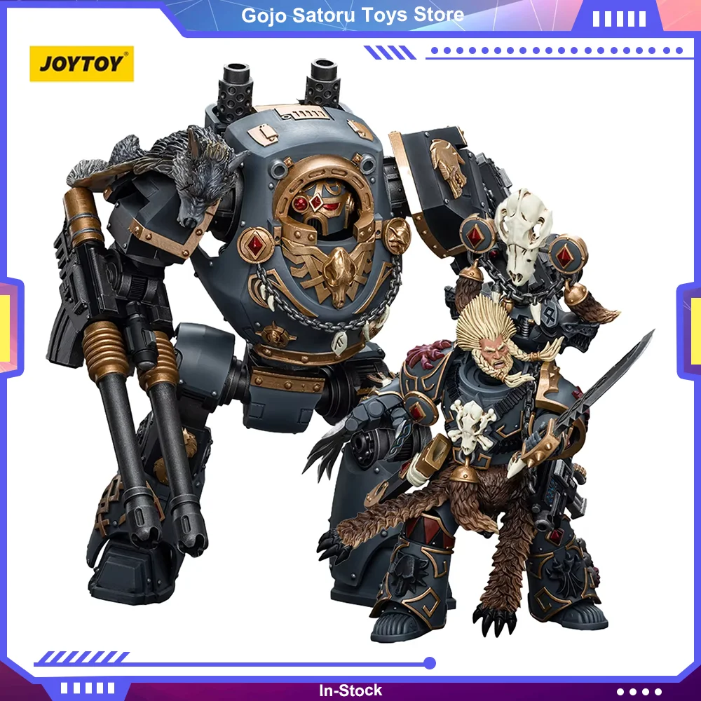 [IN STOCK] JOYTOY Warhammer 30K 1/18 Action Figure Space Wolves Geigor Fell-Hand Contemptor Dreadnought Anime Model Toy Boy Gift