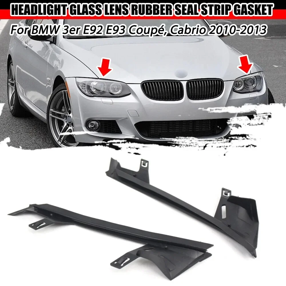 Lci Headlight Sealing Pad Right Headlight Lens Seal Gasket Headlamp Sealing Strip Trim 63117241143 For BMW 3 Series E93 2010-13