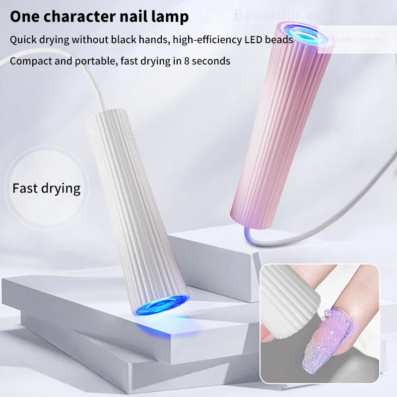 

Mini UV LED Nail Lamp Machine Handheld Quick Drying Varnish Gel Polish Curing Nails Dryer USB Cable Nail Art Flashlight Pen