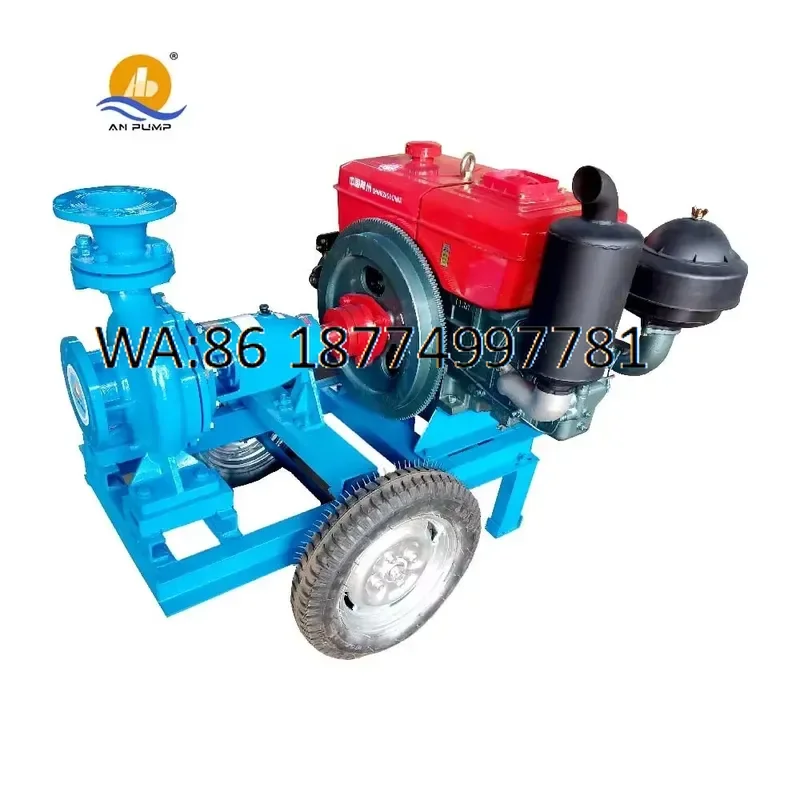 custom High Efficiency Water Pump with Trailer for Dewatering Applications Portable Industrial Grade Self Priming Pump