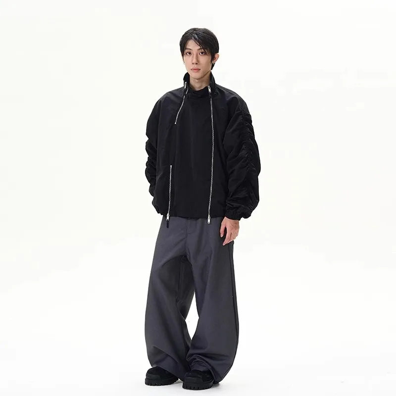 Women Fashion Wide Leg Casual Pants High End Y2k Oversize Trousers Baggy Pants Japanese Style Kpop Street Wear Sweatpants Ladies