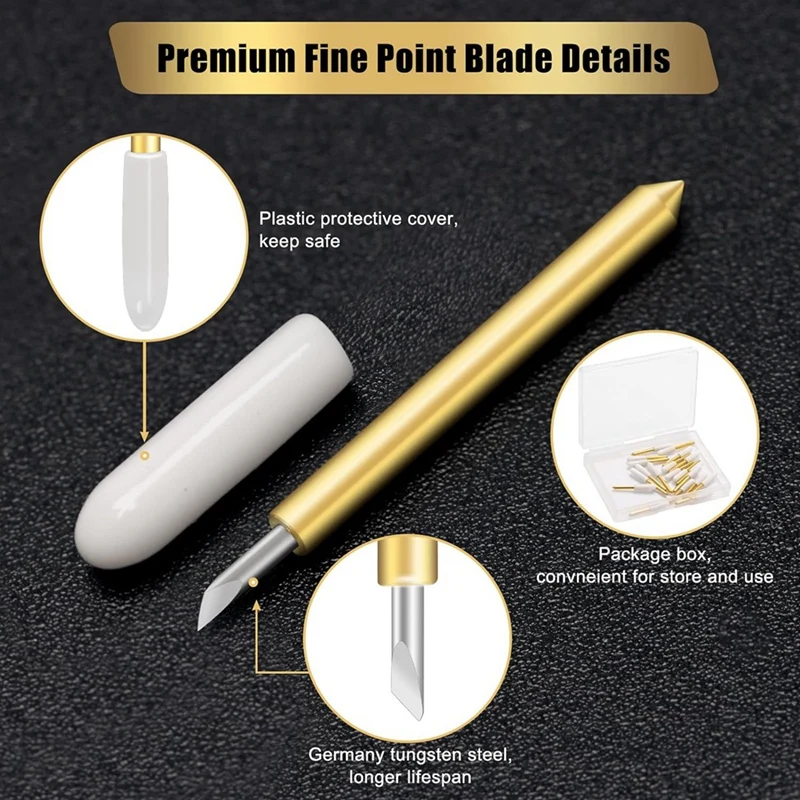 Premium Fine Point Blade,For Cricut Maker, Maker 3 For Cutting Thin Cardstock, Vinyl, Sticker, Film