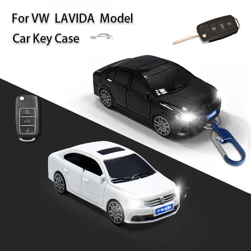 

For VW Lavida Car Model Key Case for Volkswagen Polo Golf Passat Tiguan Beetle Caddy T5 Octavia Seat Flip Folding Key Case Cover