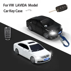 For VW Lavida Car Model Key Case for Volkswagen Polo Golf Passat Tiguan Beetle Caddy T5 Octavia Seat Flip Folding Key Case Cover