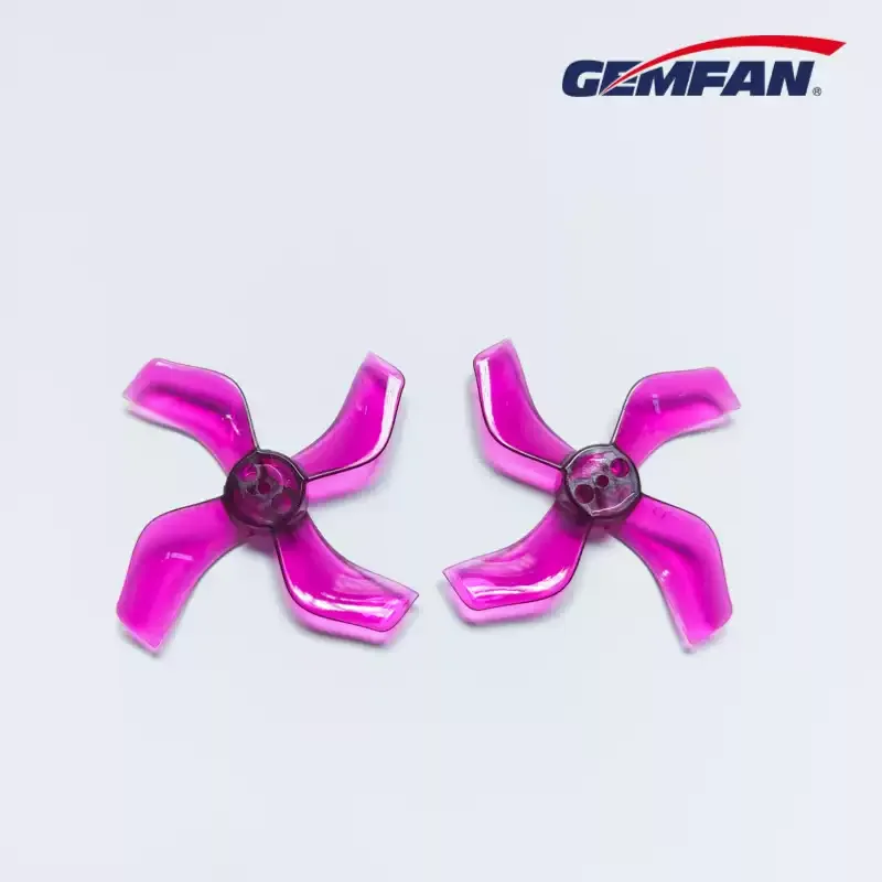 Gemfan 1636 Quad-Blade Prop 12 Pairs Random Color, 40mm T-Mount PC Props for 1103-1105 Micro Quad