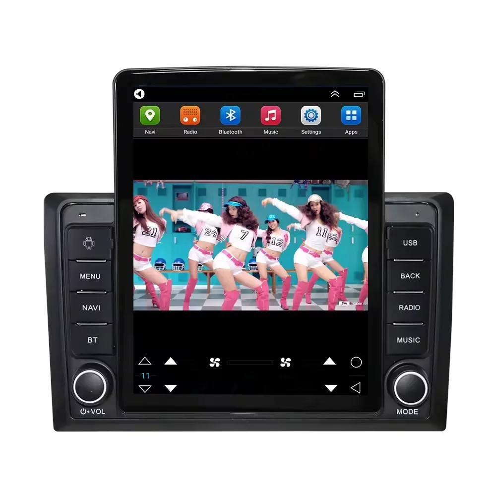 9.5 inch Tesla form Android universal vertical screen 2 Din Car Mp5 player Car radio stereo King Kong