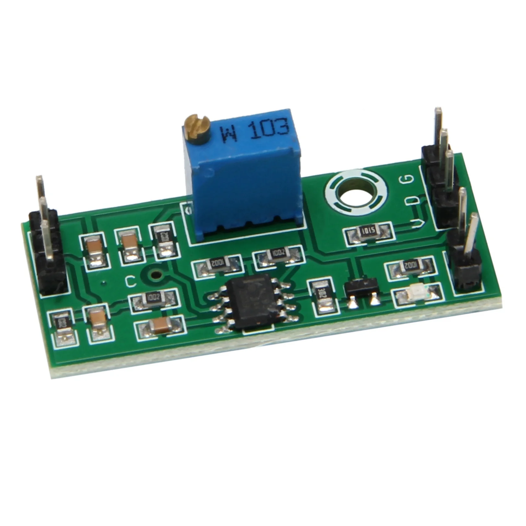 M51K-9Pcs LM393 3.5-24V Voltage Comparator Module With LED Indicator High Level Output Analog Comparator Control