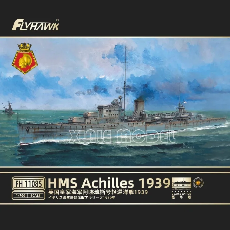 

Flyhawk Plastic Assembled Ship Model Kit FH1108S HMS Achilles 1939 Deluxe Edition 1/700