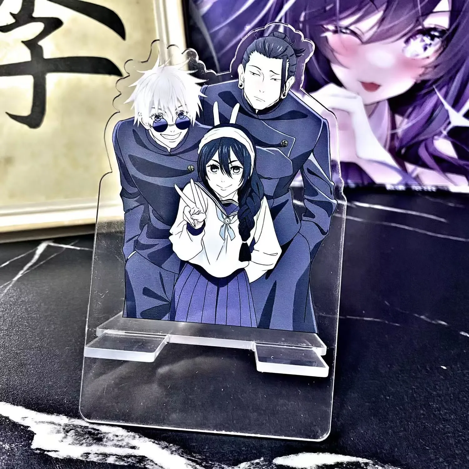 "Jujutsu Kaisen" doujin anime 2D peripheral 'Gojo Satoru Yujie' standing mobile phone stand desktop decoration view 3