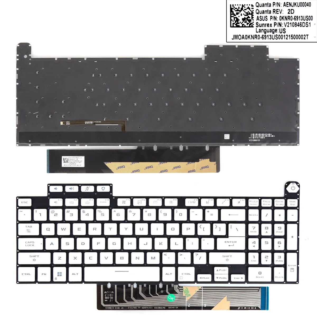 Imagem -05 - Teclado de Laptop do Reino Unido para Asus Tuf Gaming F15 A15 F17 A17 Fx507 Fx507z Fa507 Fa507r Fx517 Fx517z Fx707 Fx707z Fa707 Fa707r