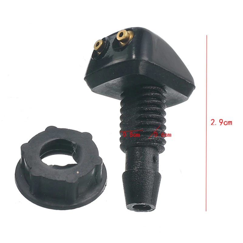 Universal Front Windshield Washer Wiper Nozzle Sprayer Sprinkler Water Spout Outlet For Toyota Mazda Hyunda