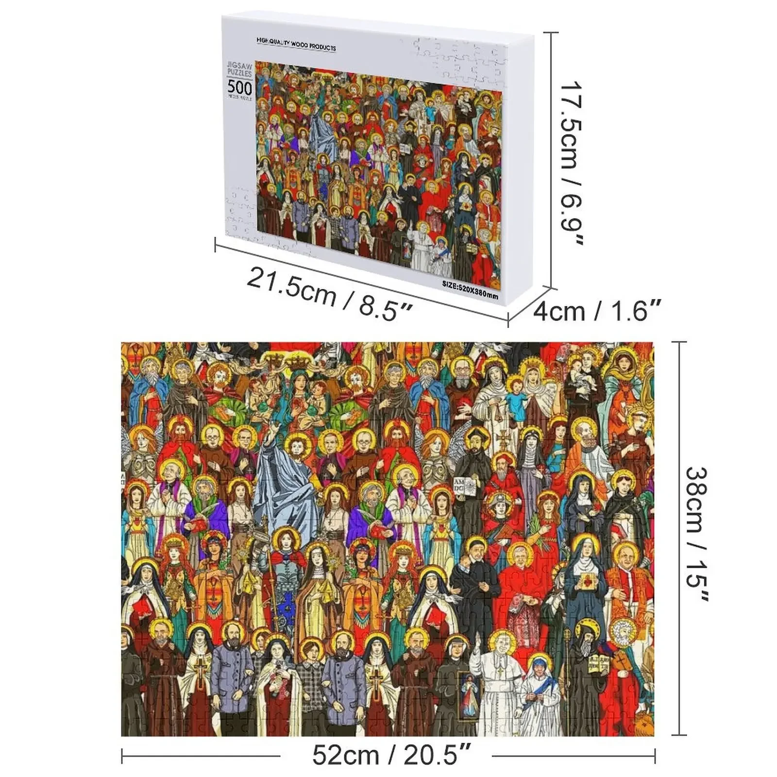 Saints, All saints, Catholic Saints Jigsaw Puzzle Diorama Accessories Game Children Customs With Photo Puzzle