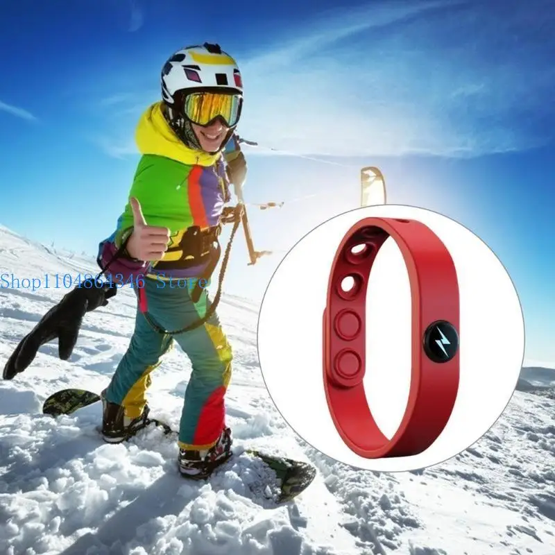 

652F Durable Sweatproof Anti-static Wrist Strap Christmas for Health Care Bracelet Gi
