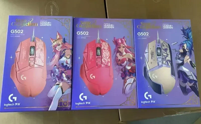 Logitech G502 Hero League Of Legends Star Guardian Edtion Wired Gaming Mouse 25K Sensor 11 Programmable Buttons Gaming Mice